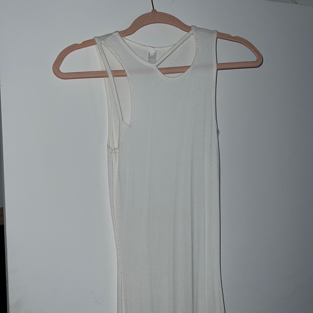 Skims white tank dress w/minor tear that can be sewn up!